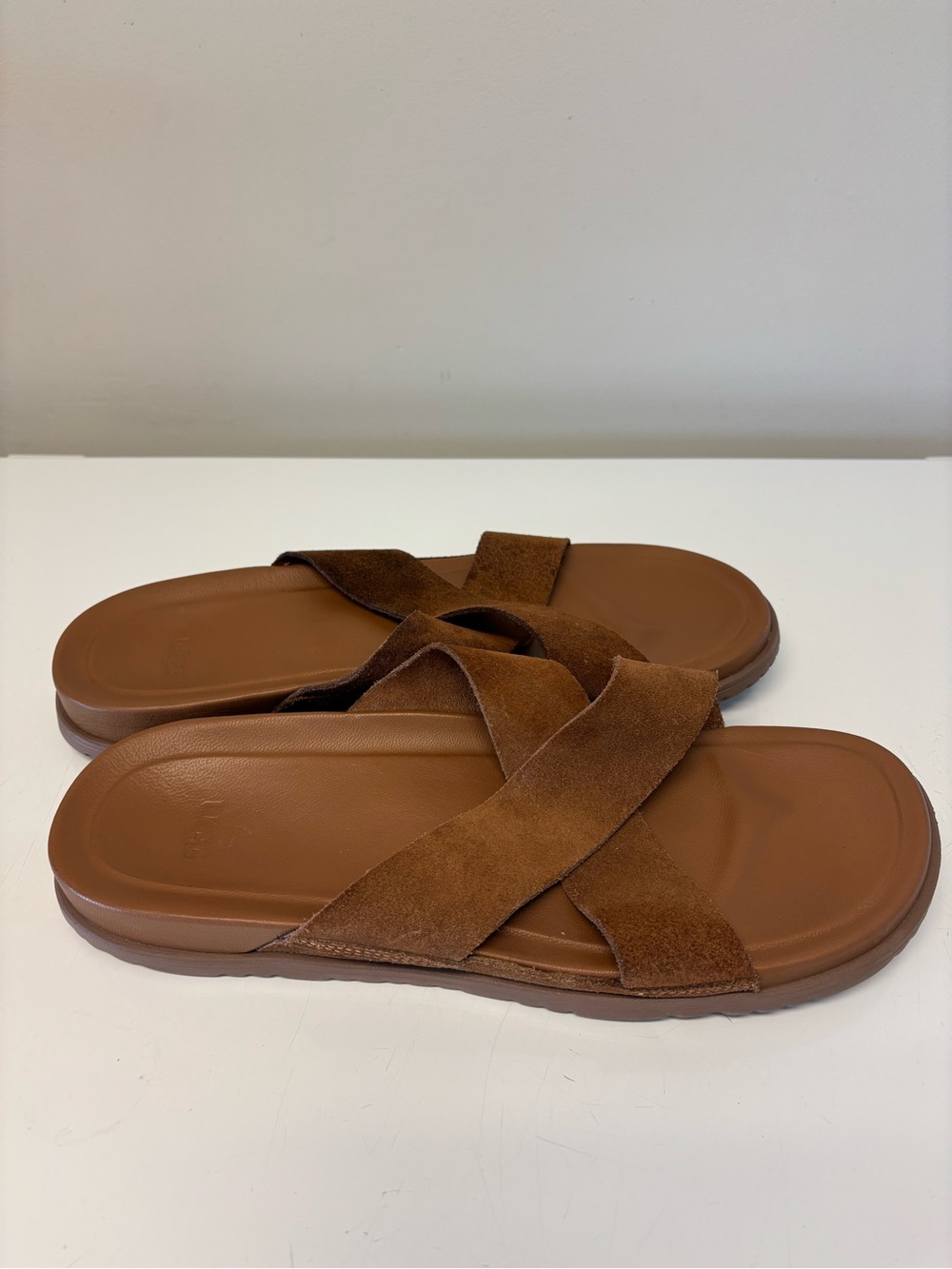 Ugg Wainscott Slip On Suede Leather Sandals Men’s Size 13
